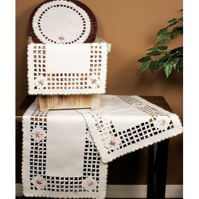 Rose Trellis Cutwork Placemats Set of 4