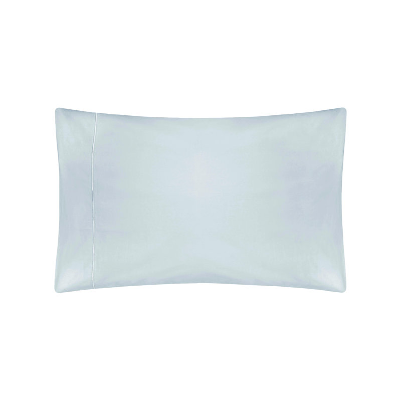 Cotton Solid Colour Duvet Cover Set with Pillowcases Included, Duck Egg, Double Duvet Cover + 2 Standard Pillowcases