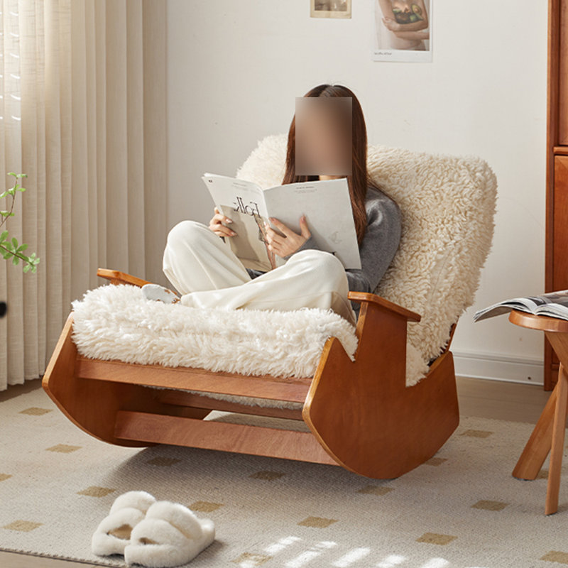 Chaise berçante, Brun noyer