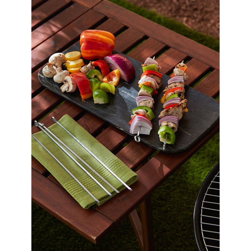 Design Imports Stainless Steel Dishwasher Safe Skewers And Shish Kebabs (Set of 6)