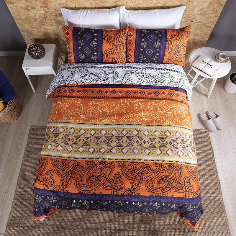 Bovina Polyester Duvet Cover Set with Pillowcases, Super King Duvet Cover + 2 Standard Pillowcases