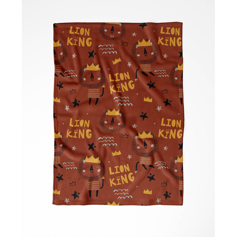 King Lion, Red, 50" W x 60" L