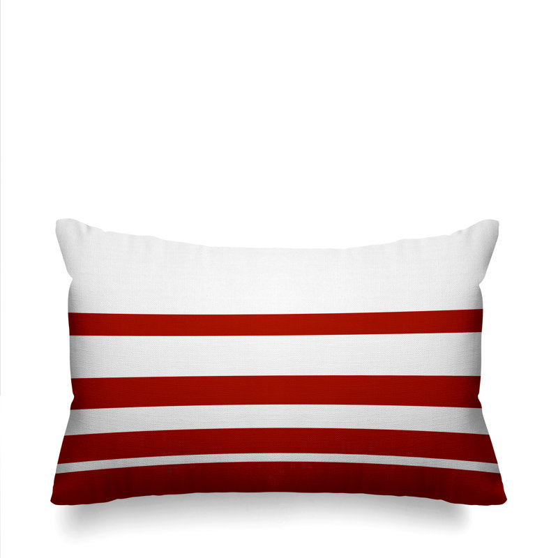 Coussin décoratif intérieur / extérieur Tanner, Rouge