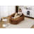 Modern Chenille Curved Chaise Longue With Deep Seat, Multi-Functional Sofa Bed For Living Room And Bedroom Comfort-870279767