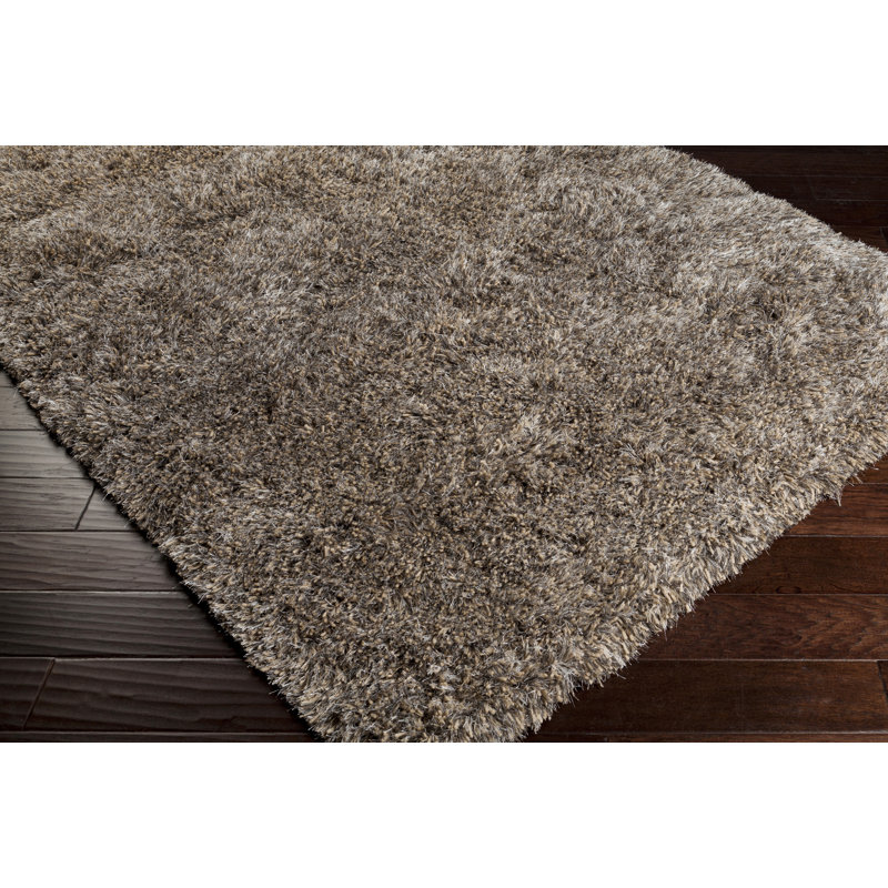 Milan Striped Area Rug in Tan, Rectangle 2' x 3'
