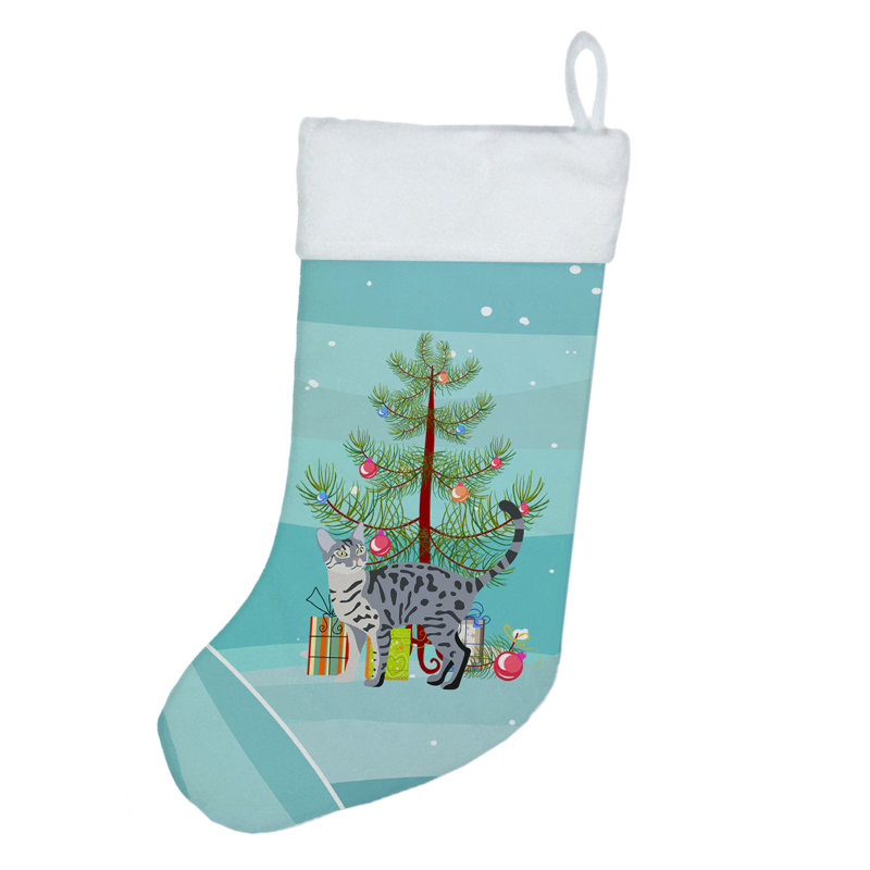 California Spangled #1 Cat Merry Christmas Christmas Stocking