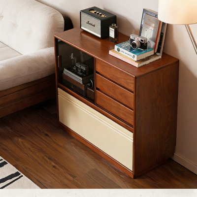 Mid Ancient Style Floor To Wall Accent Cabinet