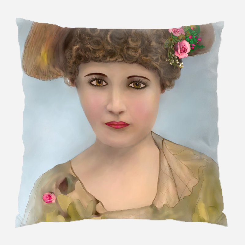 Coussin Stegall Lady, Micro suède, Intérieur