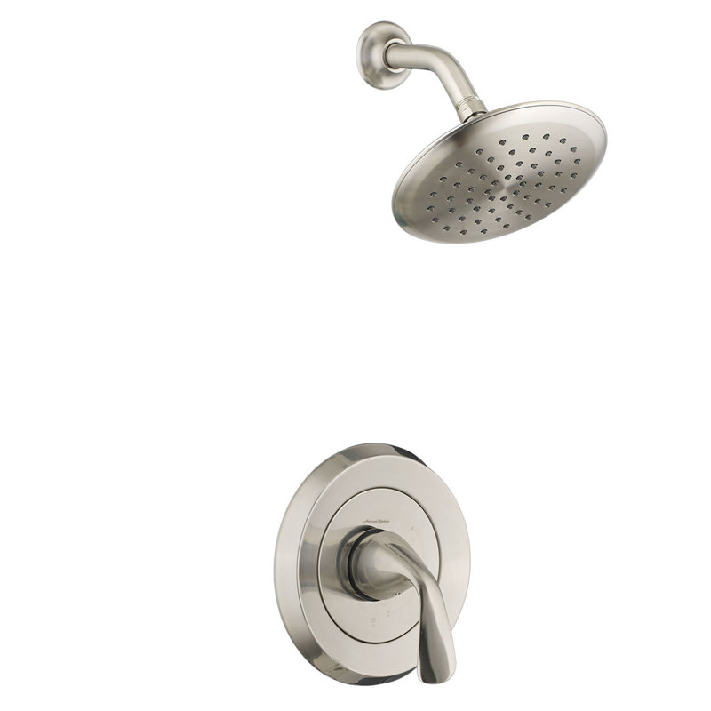 Robinet de douche thermostatique avec inverseur Fluent, Nickel brossé
