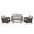 Structure brune / coussin beige est en rupture de stock