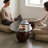 Elara 47" Kidney Glass Coffee Table
