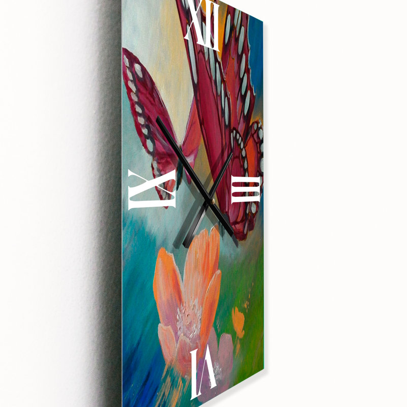Horloge murale papillon, Grand