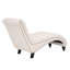 Chaise longue capitonnée avec coussin lombaire