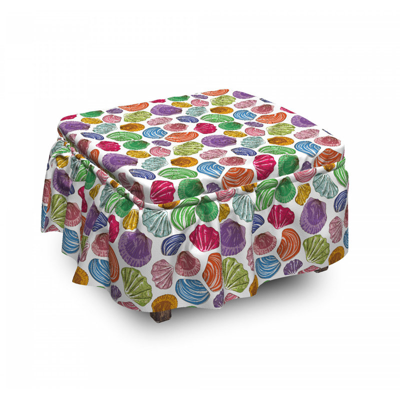 Ensemble de housse pour repose-pieds 2 pièces, Motif 4