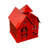Small Fire House Bird House Red