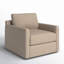 Fauteuil pivotant rembourré Betthezul