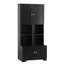 Armoire de plancher autoportante haute et large | 4 portes, tablettes réglables et tablettes ouvertes multicouches | Unité de rangement spacieuse pour articles de toilette, serviettes et articles essentiels | Idéal pour les environnements de salle de b-358973896