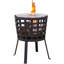 Aragon Cast Iron Fire Basket with Steel Legs