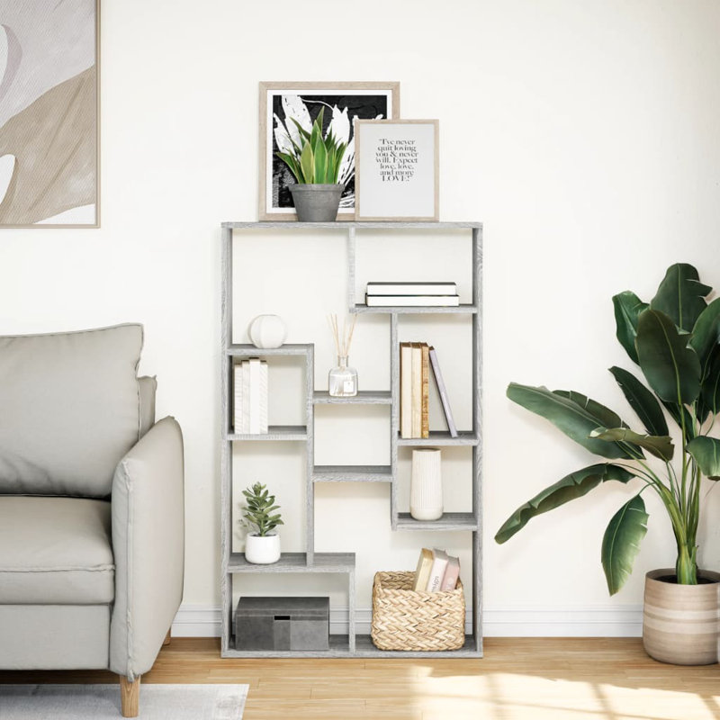 Betteridge 72cm W Bookcase, Grey Sonoma