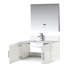 Lavabo de baignoire avec robinet et miroir à DEL-768594377