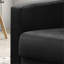 Fauteuil d'appoint 27,5 po en velours noir avec capitonnage