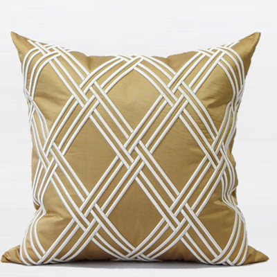 Embroidered Throw Pillow