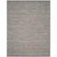 Tapis ivoire / gris foncé en coton tissé à plat à la main Alphy-392734435