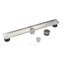 Drain de douche linéaire 36 "avec grille à motif de grille compacte-70772501