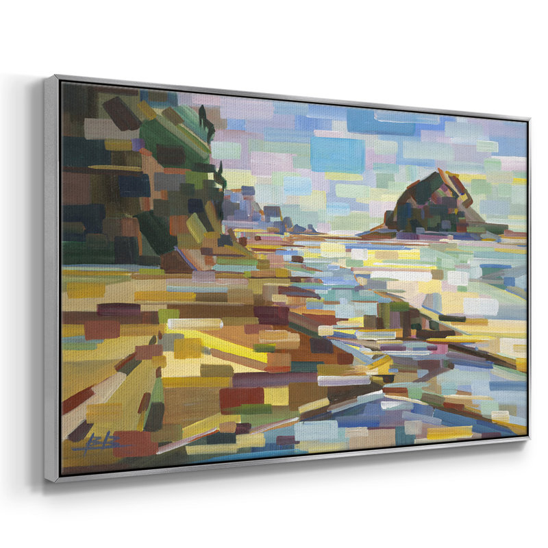 Best Coast, reproduction d'art sur toile encadrée, H 27 po x l 41 po x P 2 po, Toile argentée avec cadre flottant