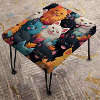 Klahr - Animal Print Rectangle Ottoman