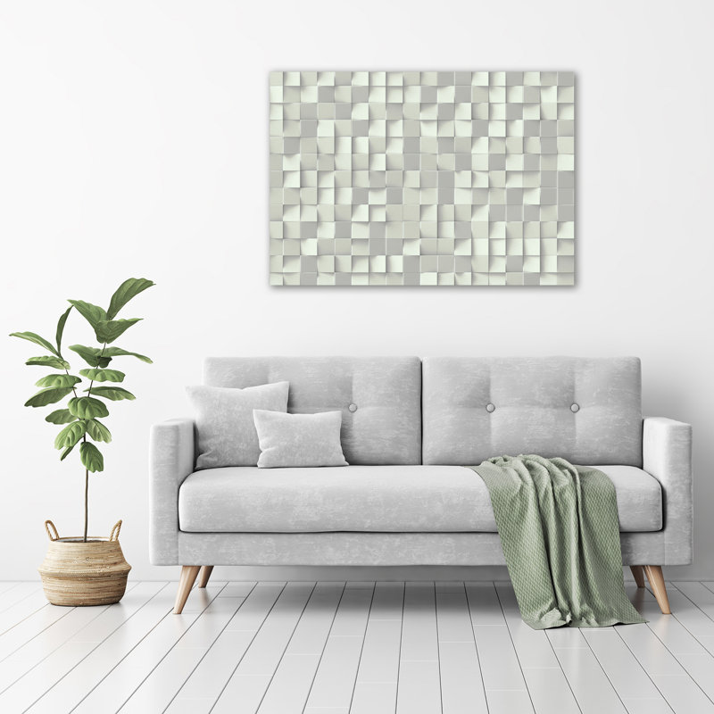 Geometric Background - Unframed Art Prints on Glass