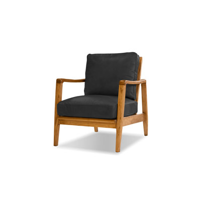 Chaise longue en cuir véritable de 68,58 cm de large Craftsman
