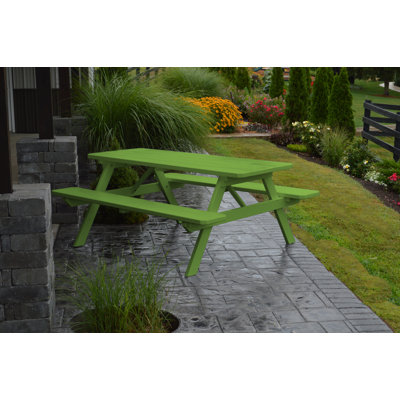 Latisia Solid Wood Picnic Table by Latitude Run