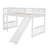Twin Low Loft Bed with Slide-1344591440