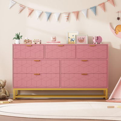 135.9 cm W Chest of 7 Drawers