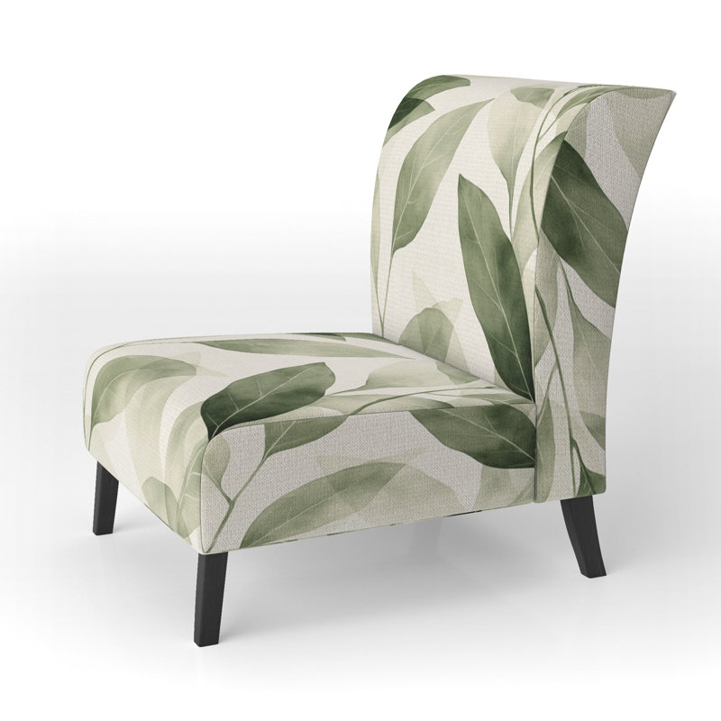 Fauteuil de chambre Leaves, Slipper Armless