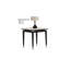 Table de bout en bois d'hévéa fritté l 23,6 po x P 23,6 po x H 23,9 po Mobilya