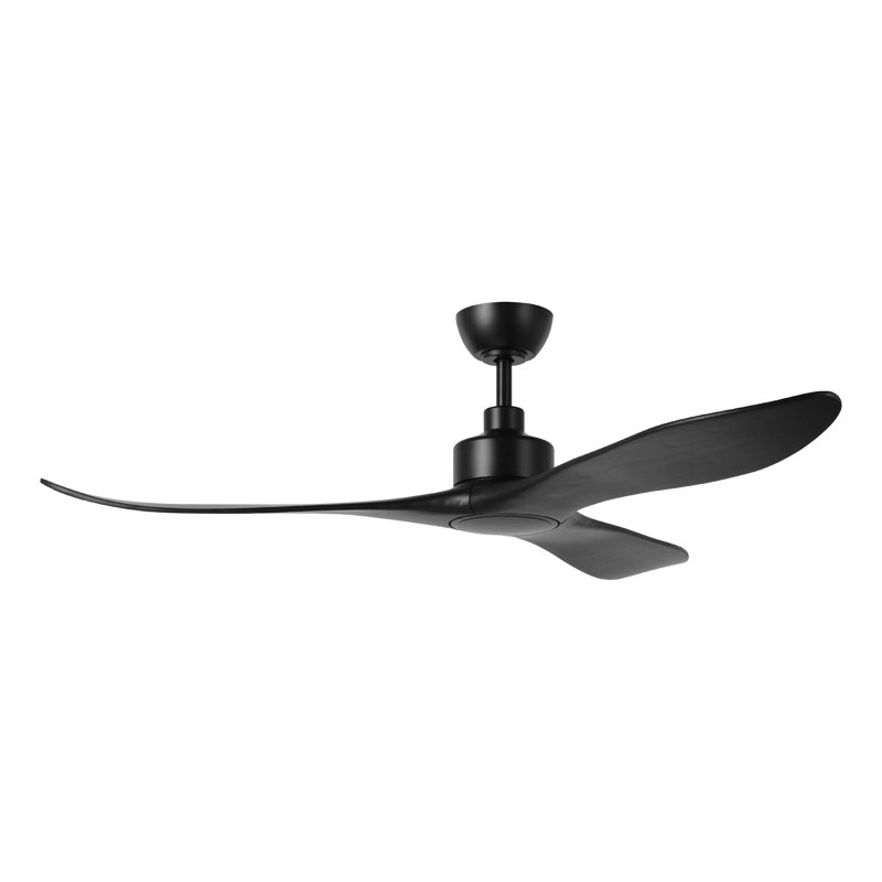 Zionne 60 inch Ceiling Fan, Black, Black