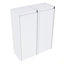 Armoire latérale de salle de bain 12 po, 2 portes à fermeture douce, conception à fixation flottante, 12 * 2 (emballage KD)-556427527