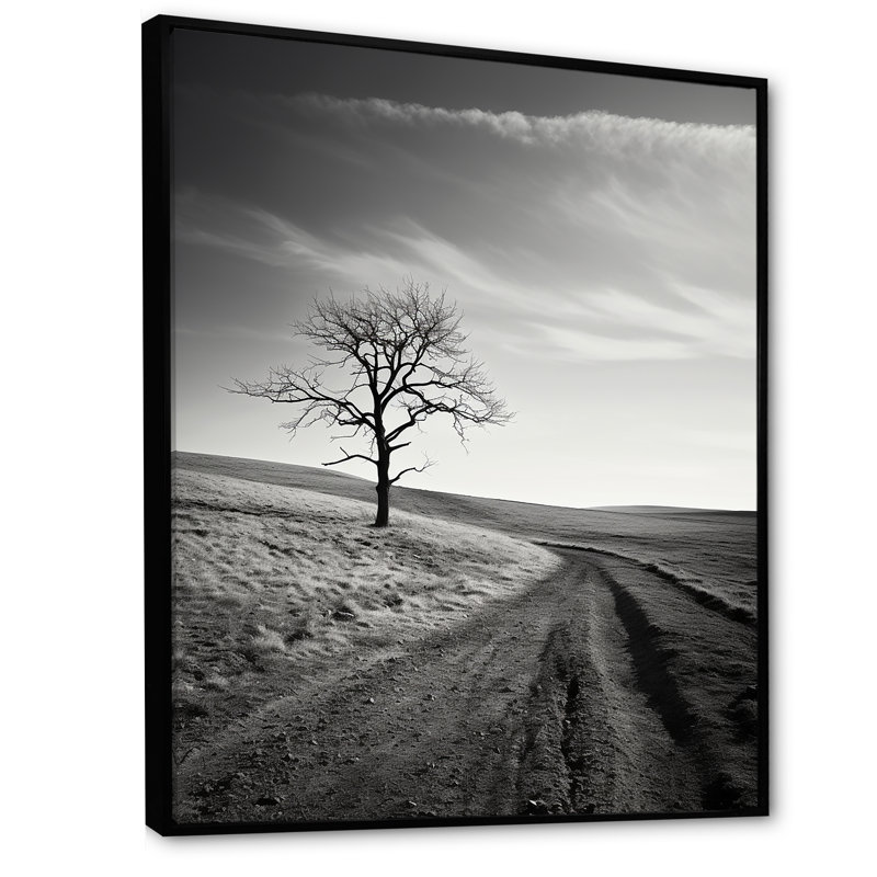 «Tree Lined Dreams I», reproduction sur toile, H 32 po x l 24 po x P 1 po, Cadre flottant noir