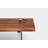 Gax Walnut Solid Wood Top Metal Base Dining Table-7084755-14369490