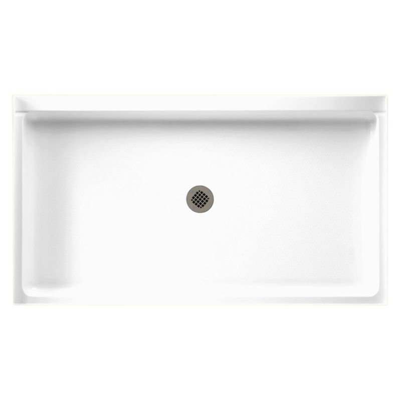 Base de douche 34" x 60" à simple seuil veritek, Blanc