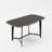 Arbania Glass Top Metal Base Writing Desk
