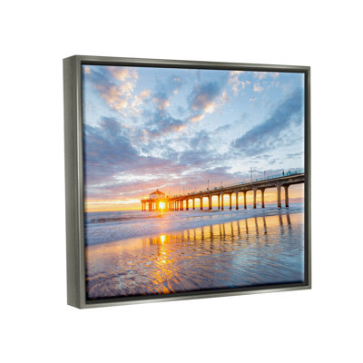 " Ocean Pier Sunrise Reflection "