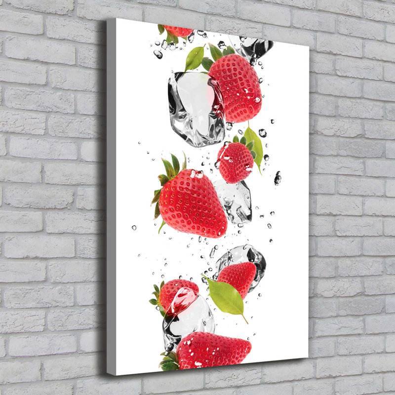 strawberries 1 Piece Wrapped Canvas Wall Art