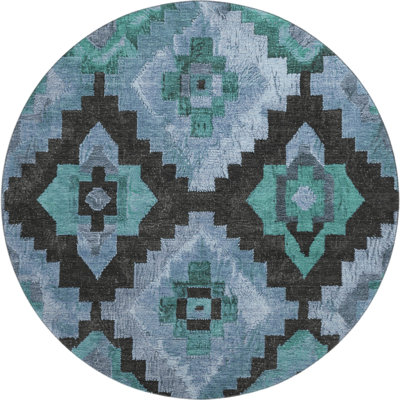 Premium Machine Washable Mayfield AMF1894 Aztec Rug