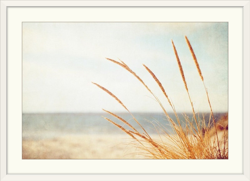 «Matta Warm Breeze» par Carolyn Cochrane, reproduction de photo, H 32 po x l 44 po x P 1 po, Cadre blanc