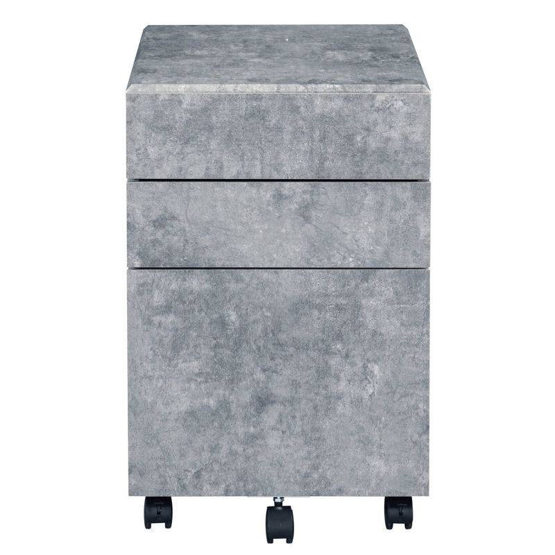 3-Drawer Rectangular File Cabinet