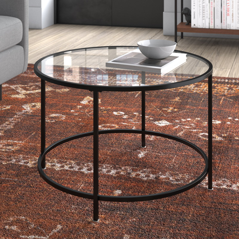 Table basse à 4 pieds Raina, H 16,53 po x L 25,98 po x l 25,98 po