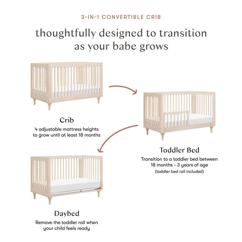 Lolly Crib And 6 Drawer Dresser, Washed Natural